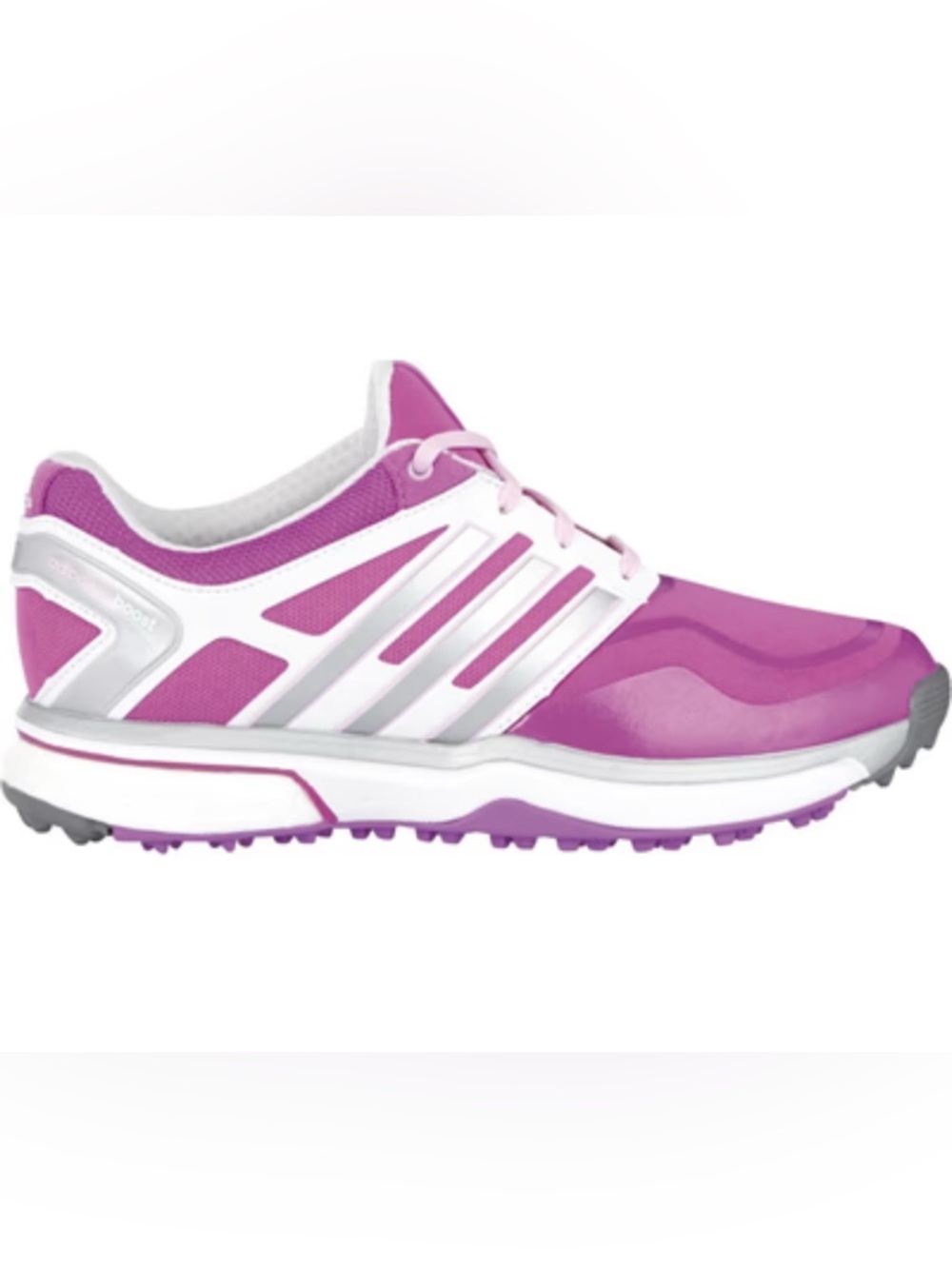 Adidas Adipower Boost Waterproof Golf Shoes Purple/White Woman's Size 8.5 / UK 7